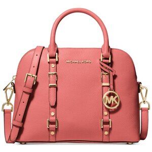 Michael Kors Bedford Legacy Dome Satchel Pink Grapefruit